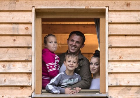Familien til Nurija. Foto: Morten Ødegaard