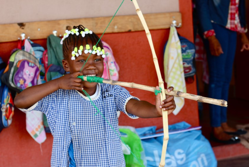 Lek er minst like viktig som læring i barnehagen tilknyttet Fagforbundets SOS-barneby. Foto: Emma With