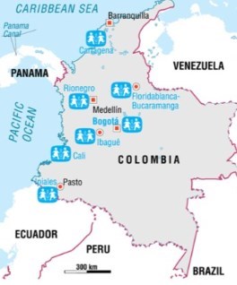 I dag finnes det syv barnebyer i Colombia, i tillegg til to ungdomshus, 10 fosterfamilier og 10 familiestyrkingsprogrammer.