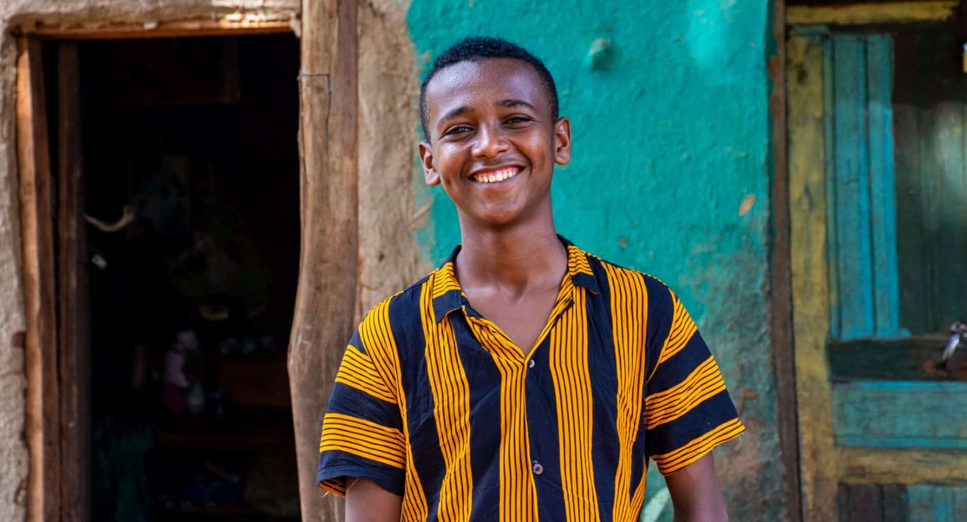 Dawit er blitt reddet fra livet på gata i Etiopia