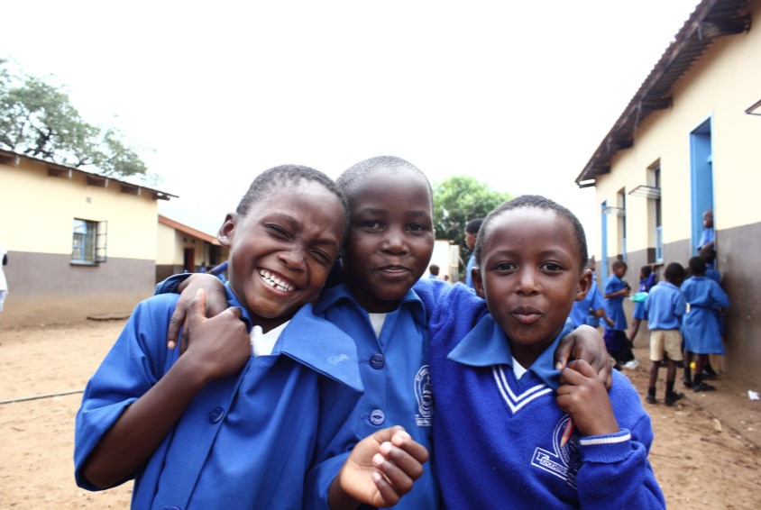 Skolebarn i SOS-barnebyen i Siteki, Swaziland. Foto: Mats Hvalsengen