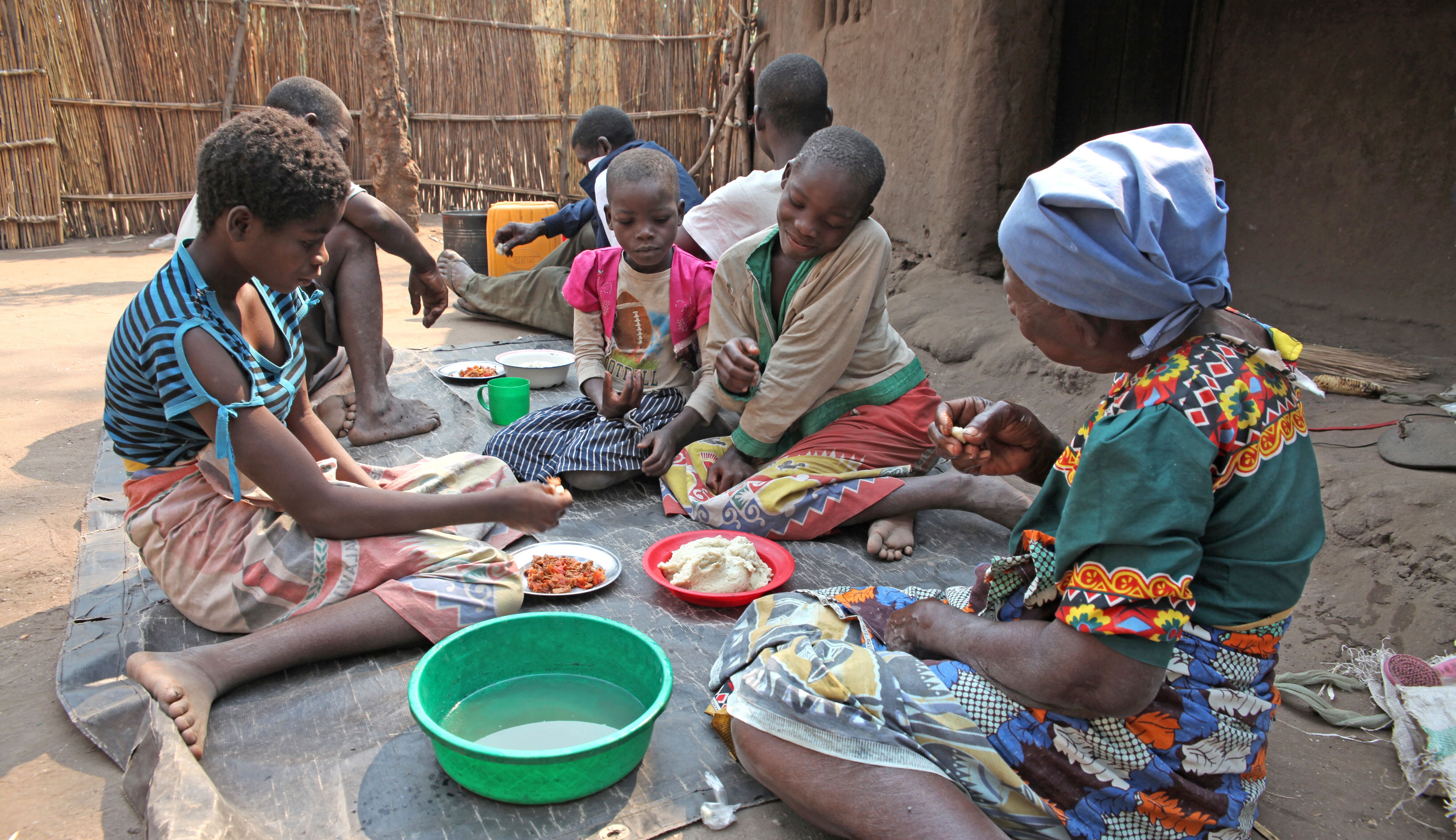 Omtrent halvparten av barn sør for Sahara uten foreldre bor hos besteforeldrene sine. Foto: Bjørn-Owe Holmberg