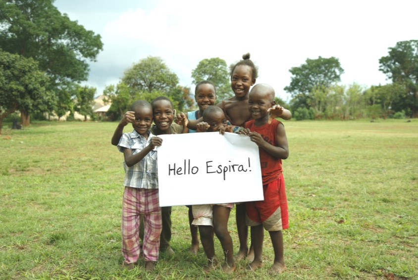 En hilsen til Espira fra barna i Bindura! Foto: SOS-arkiv