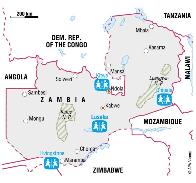 kart over zambia