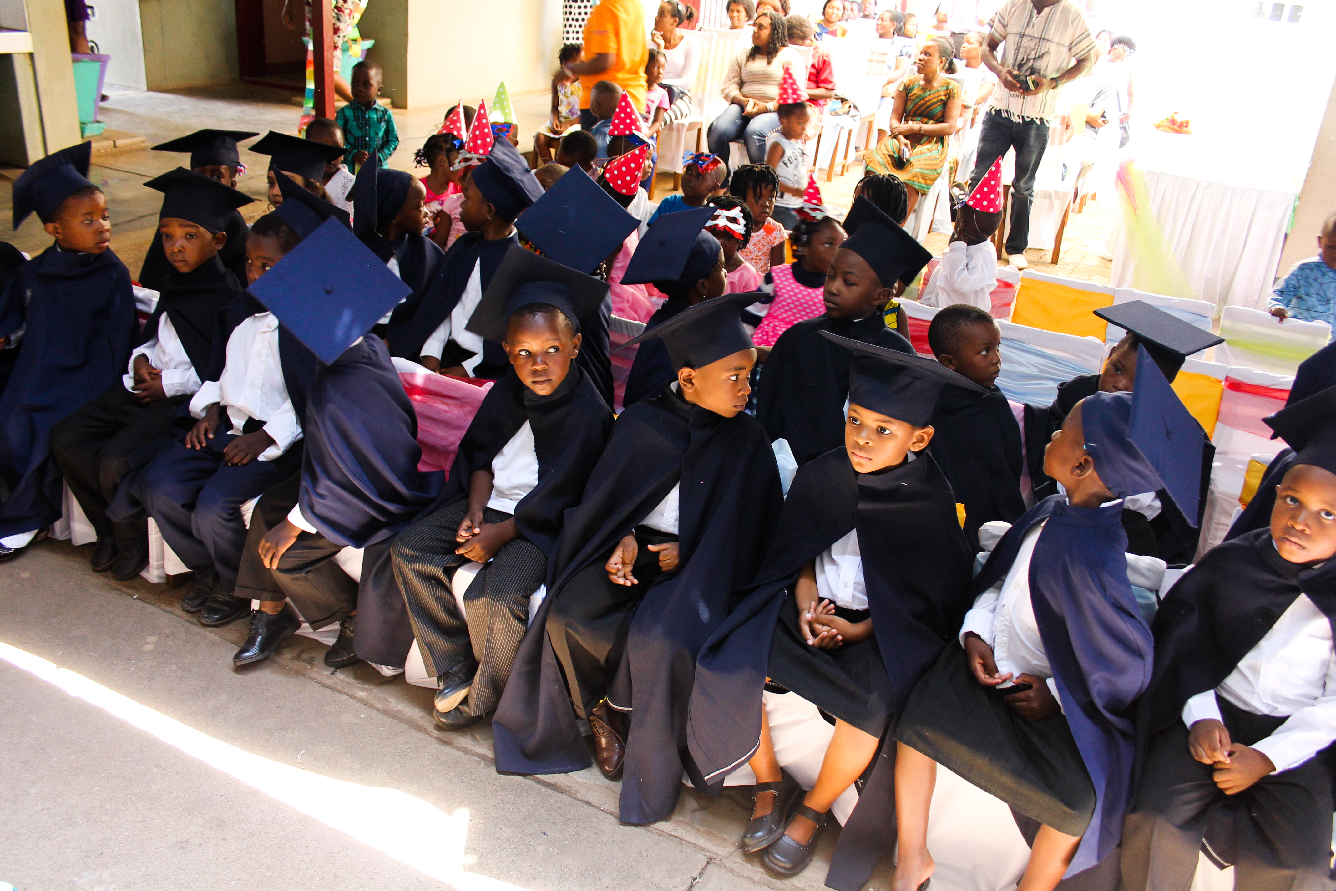 Graduation day at one of the SOS-Kindergartens in Mozambique.