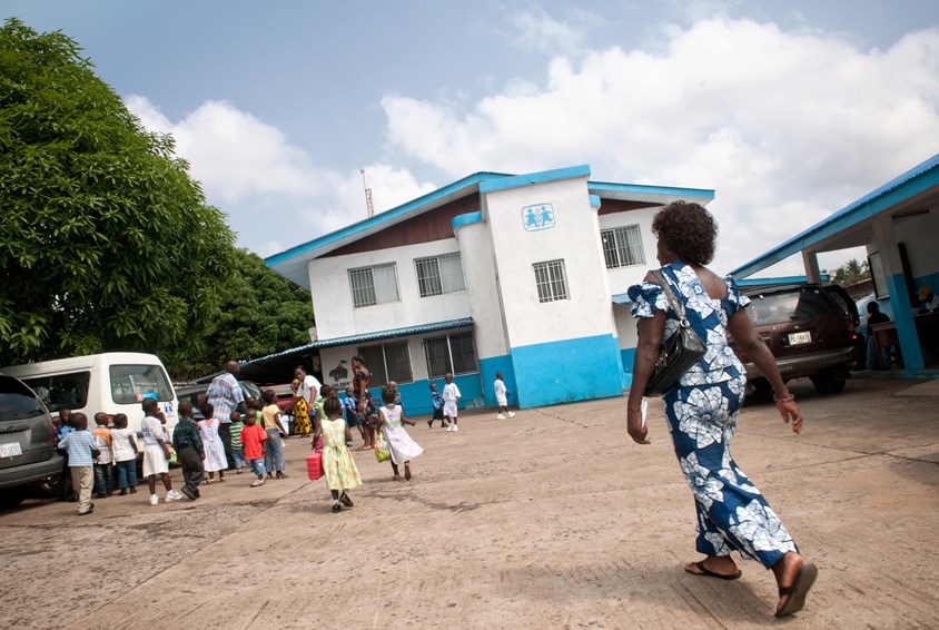 Den medisinske klinikken i Monrovia. Foto: Christian Lesske