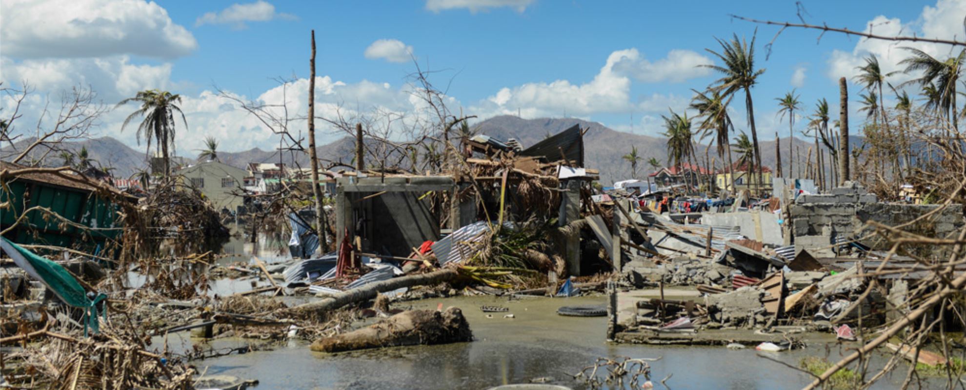 Det var enorme ødeleggelser etter tyfonen Yolanda, som rammet Filippinene i 2013. Foto: Sebastian Posingis
