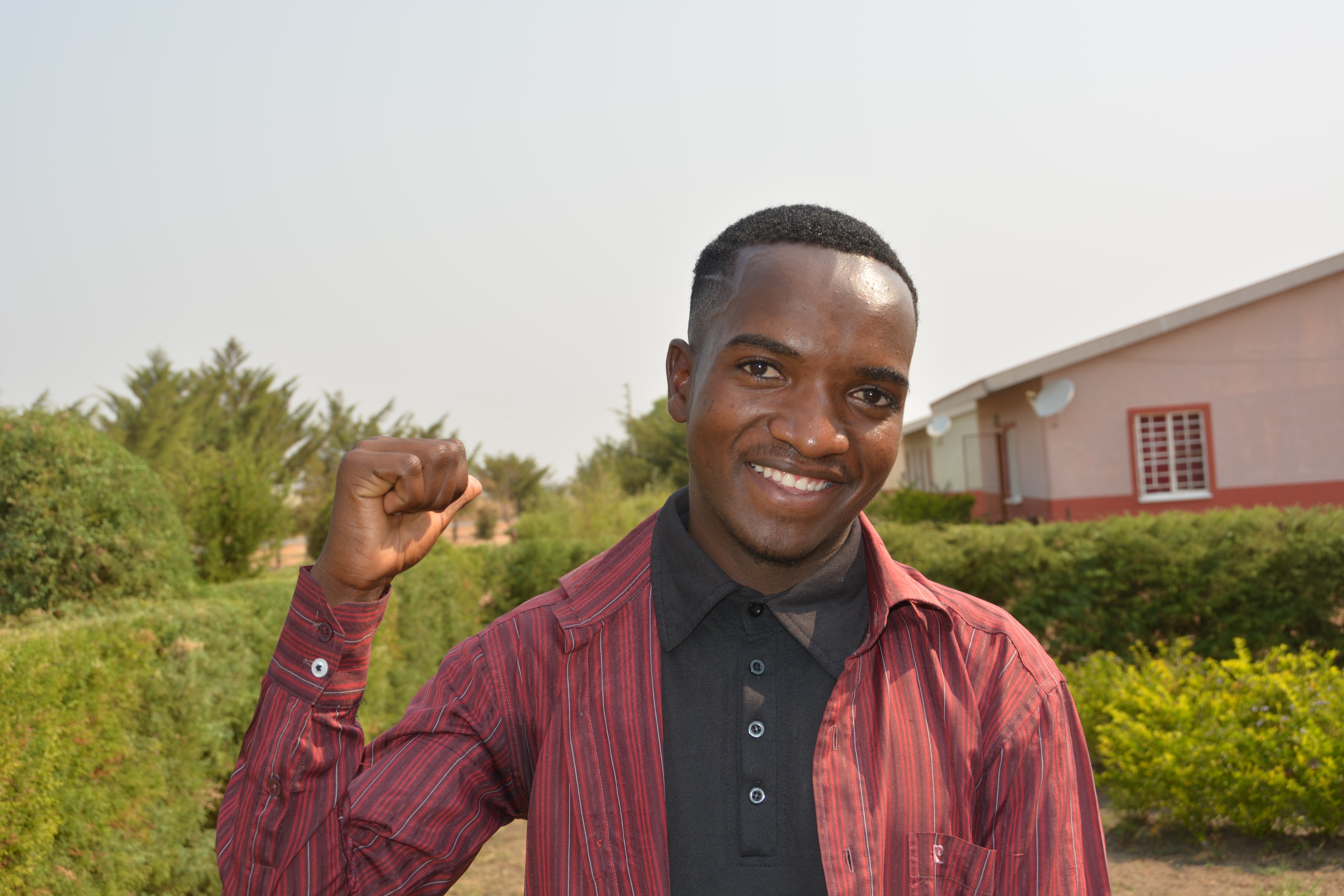 Afonso (22) fra SOS-barnebyer i Angola. Foto: Turid Weisser
