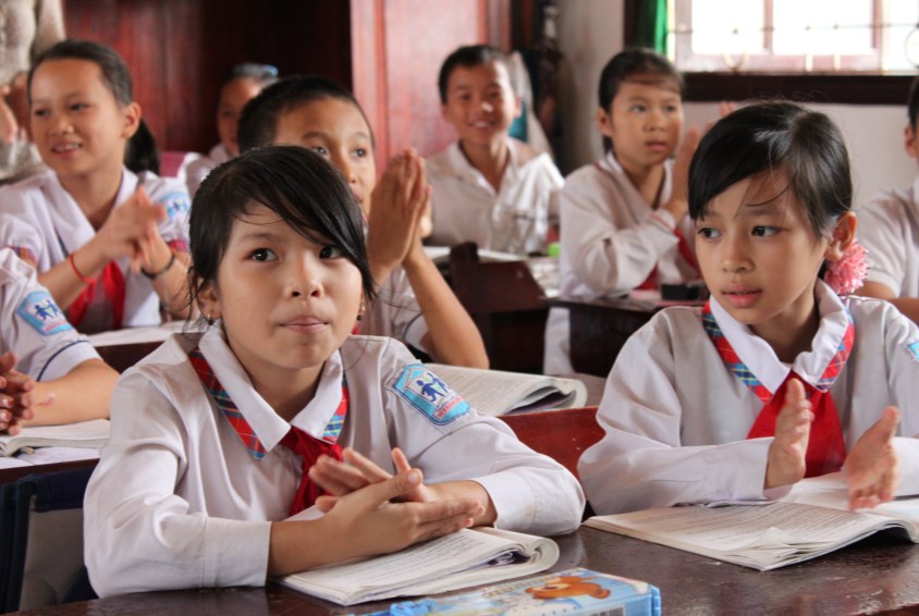 Elever ved SOS-skolen i Viet Tri, Vietnam. Foto: SOS-arkiv