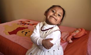 Denne jenta har fått et trygt hjem i SOS-barnebyen i Juliaca, Peru.