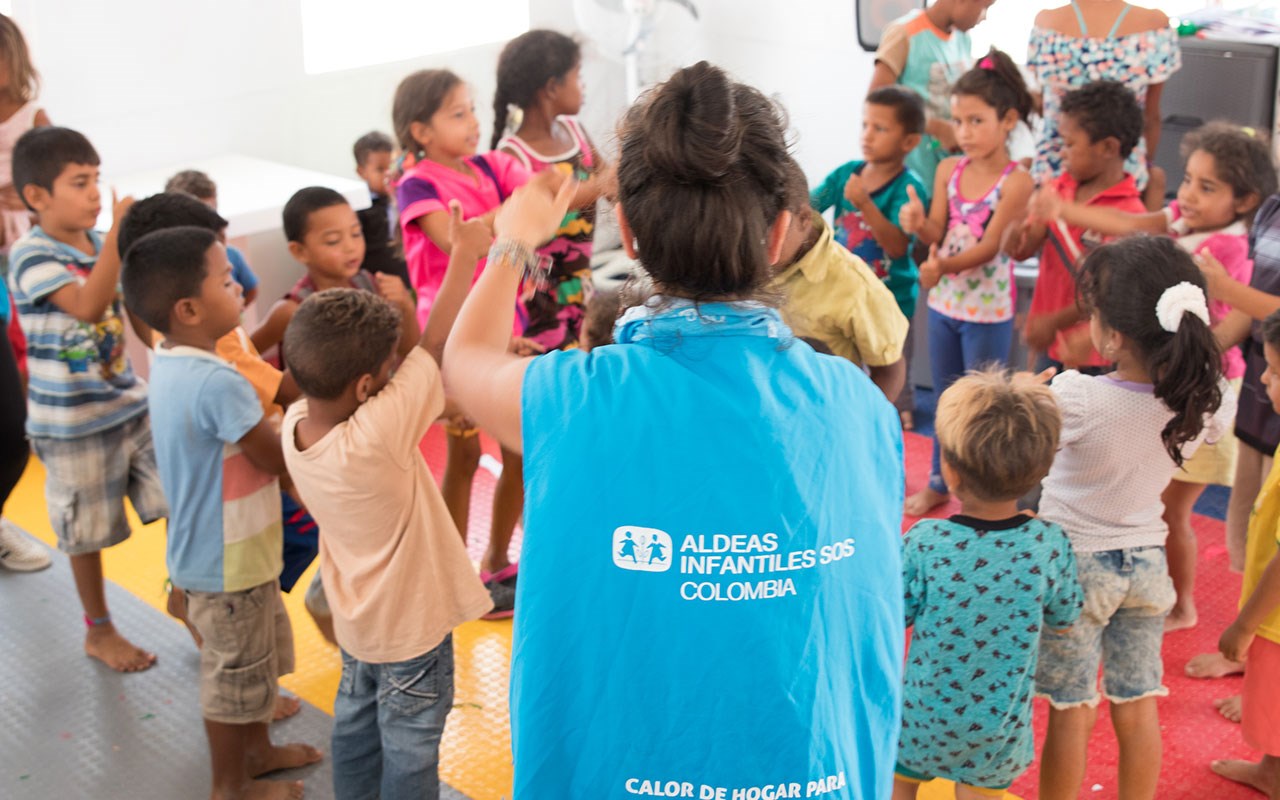 SOS-barnebyers trygghetssone i Colombia. Foto: Alejandra Kaiser